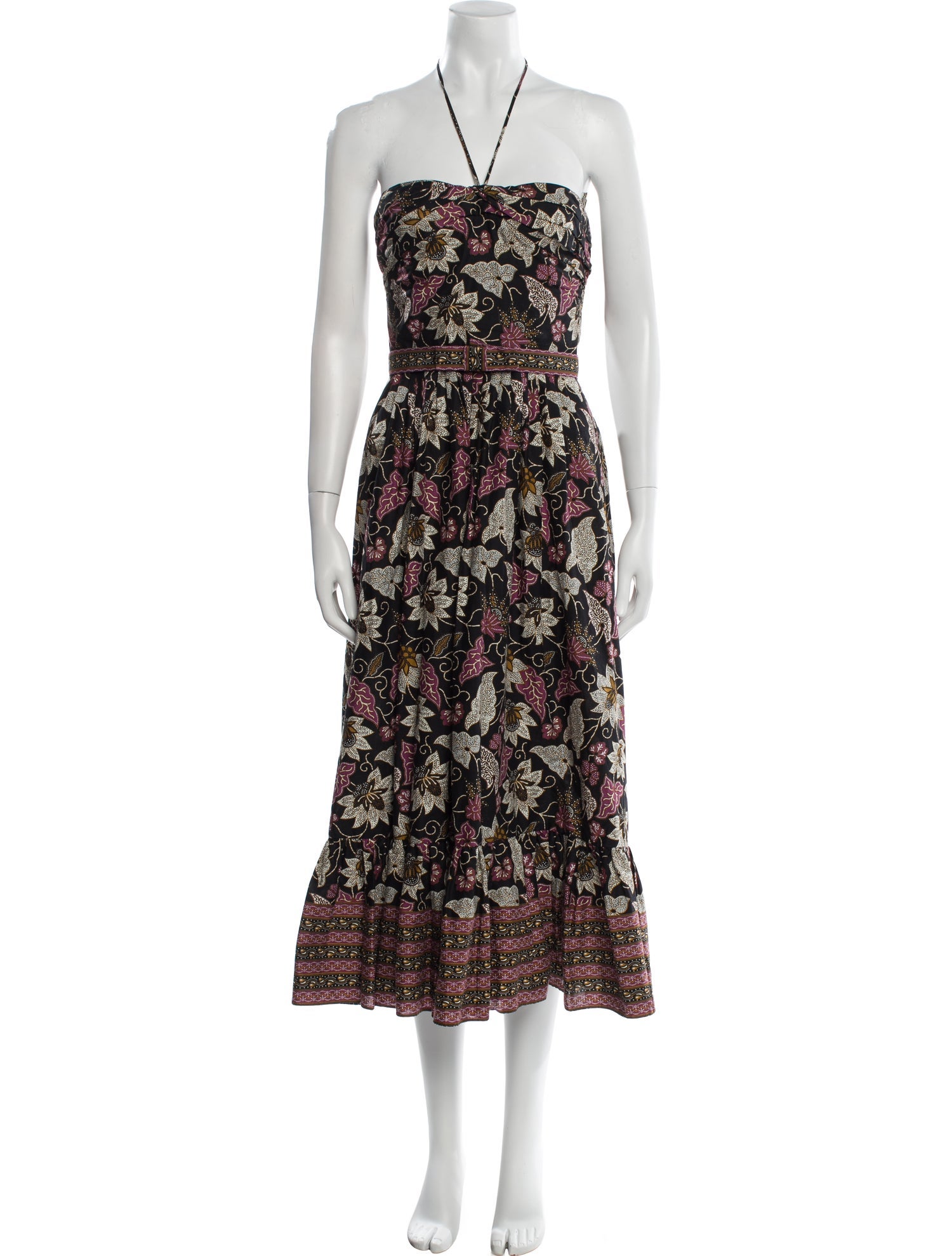 Alexis Floral Print Midi Length Dress