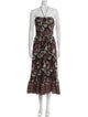 Alexis Floral Print Midi Length Dress