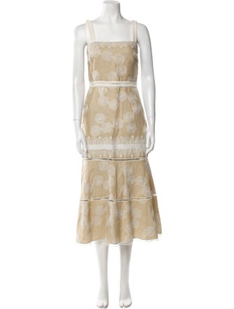 Alexis Printed Long Dress