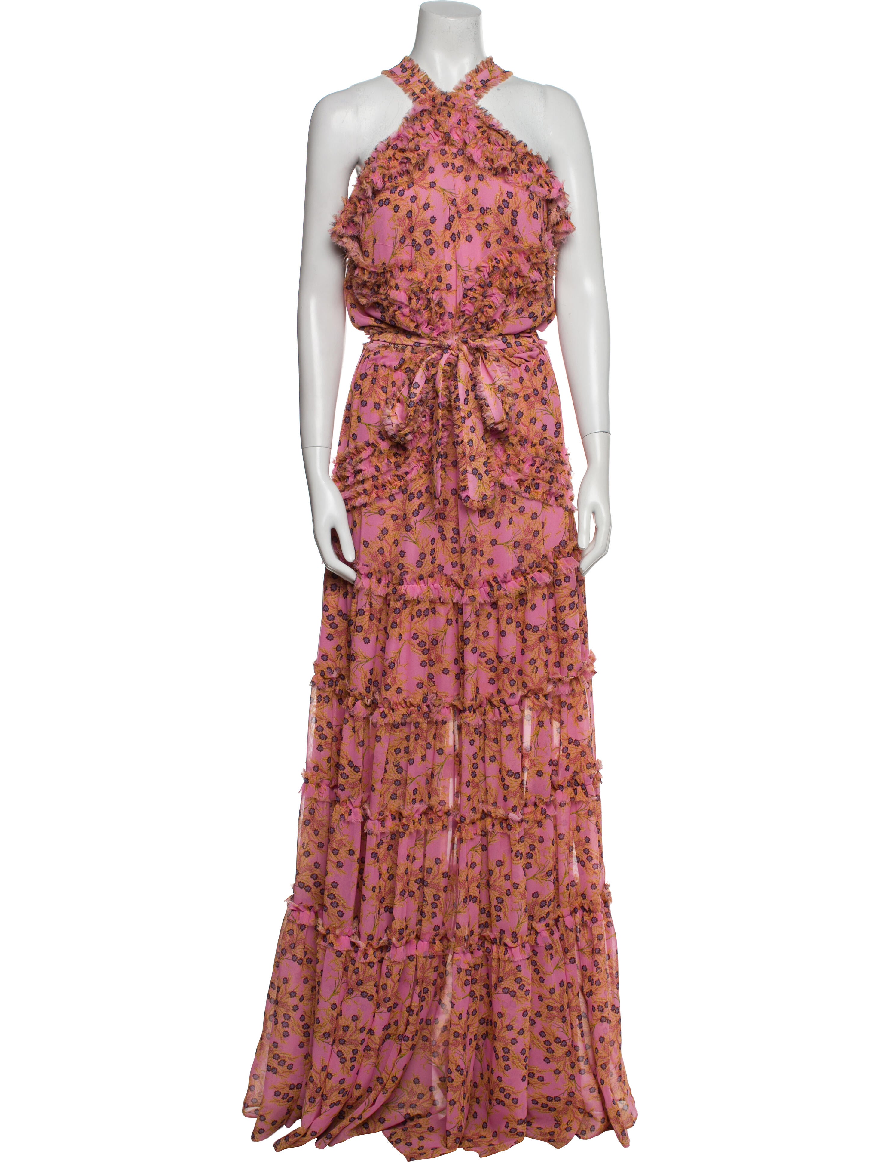 Alexis Floral Print Long Dress