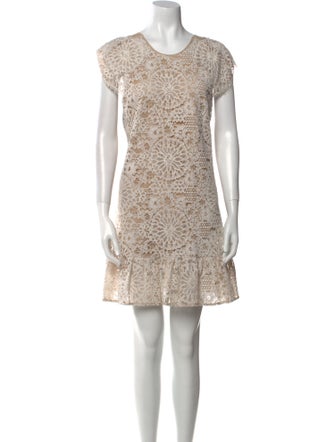 Alexis Lace Pattern Mini Dress