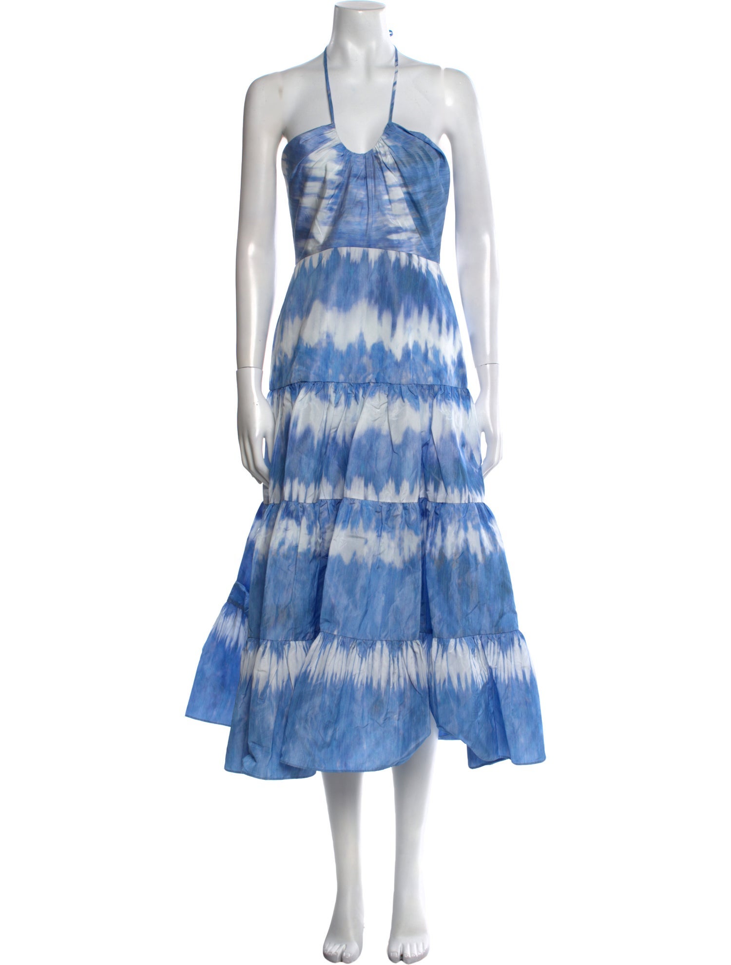 Alexis Tie-Dye Print Midi Length Dress