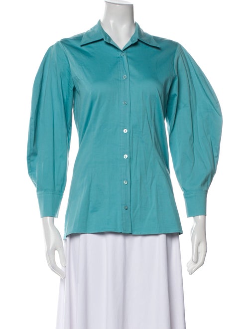 Alexis Three-Quarter Sleeve Button-Up Top