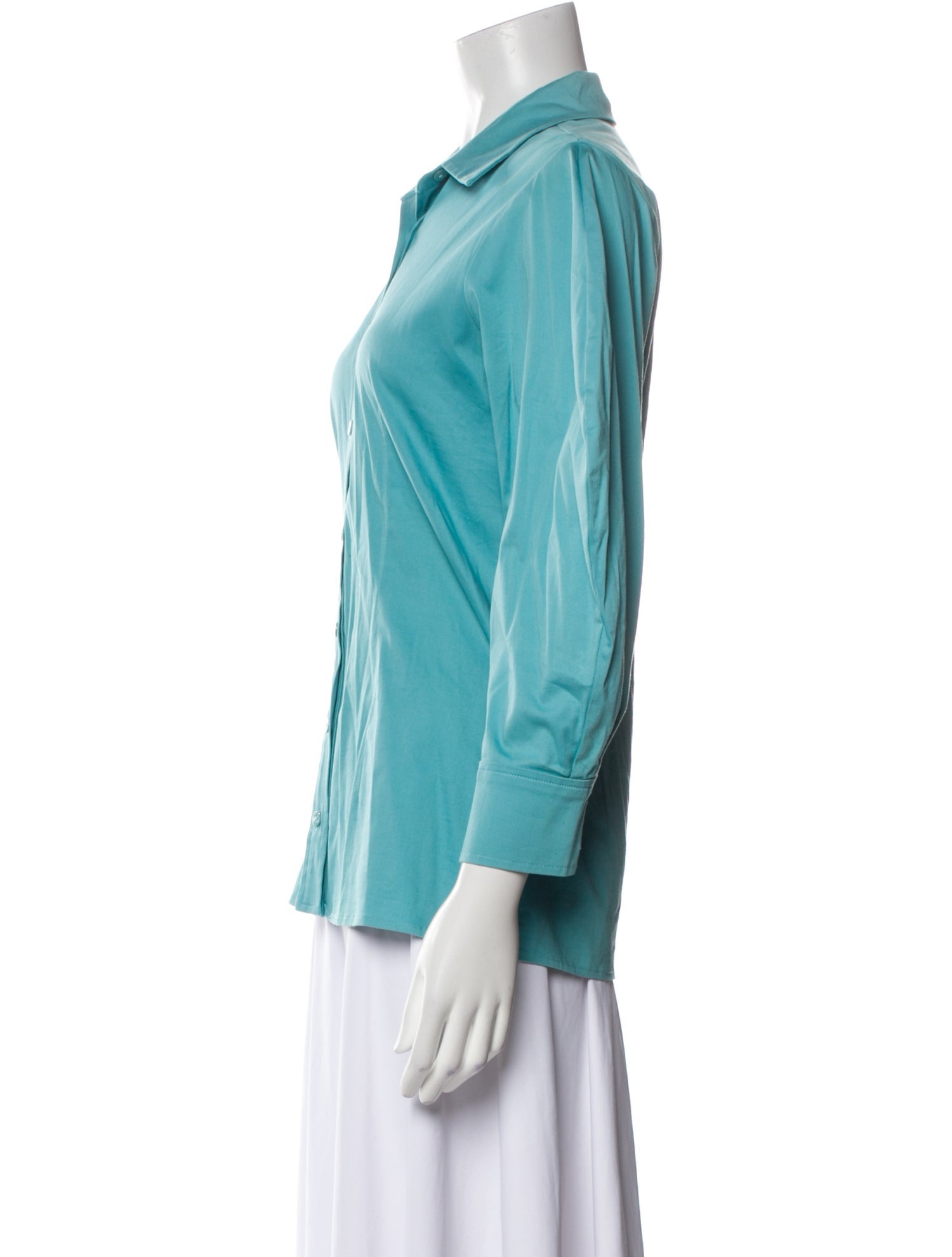 Alexis Three-Quarter Sleeve Button-Up Top