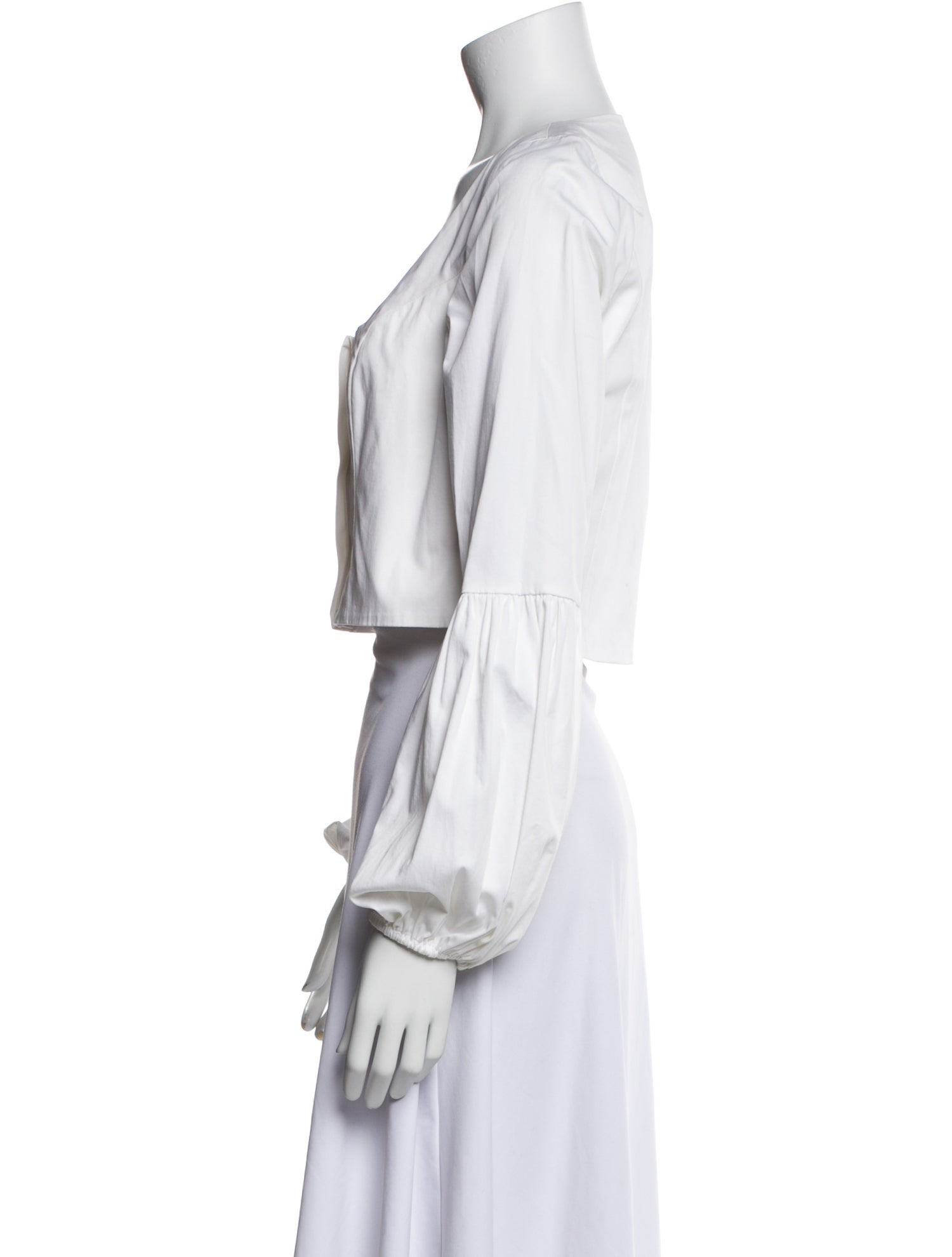 Alexis Square Neckline Long Sleeve Crop Top