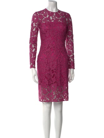 Alexis Lace Pattern Knee-Length Dress
