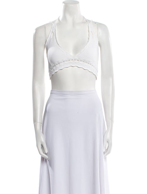 Alexis V-Neck Sleeveless Crop Top