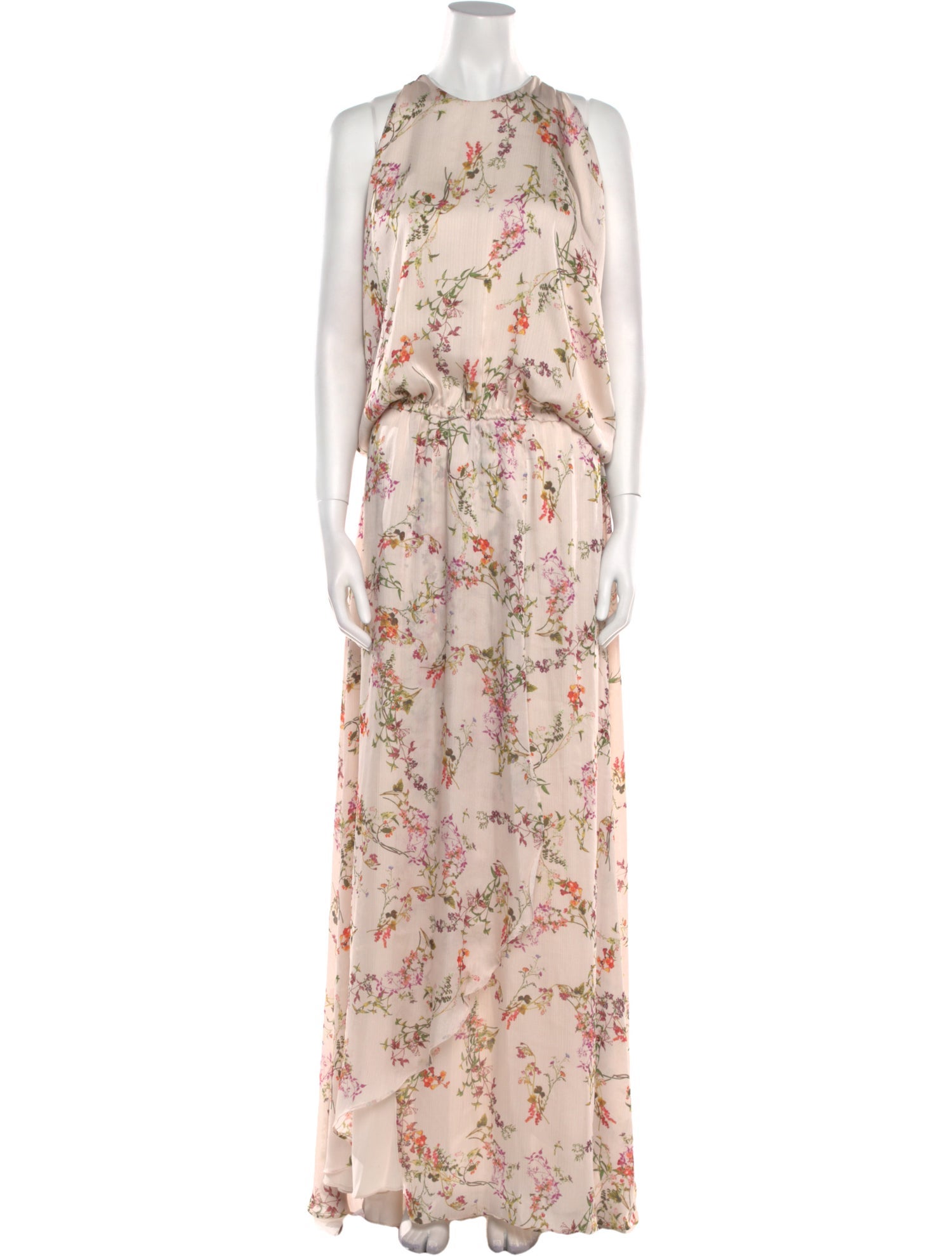 Alexis Floral Print Long Dress
