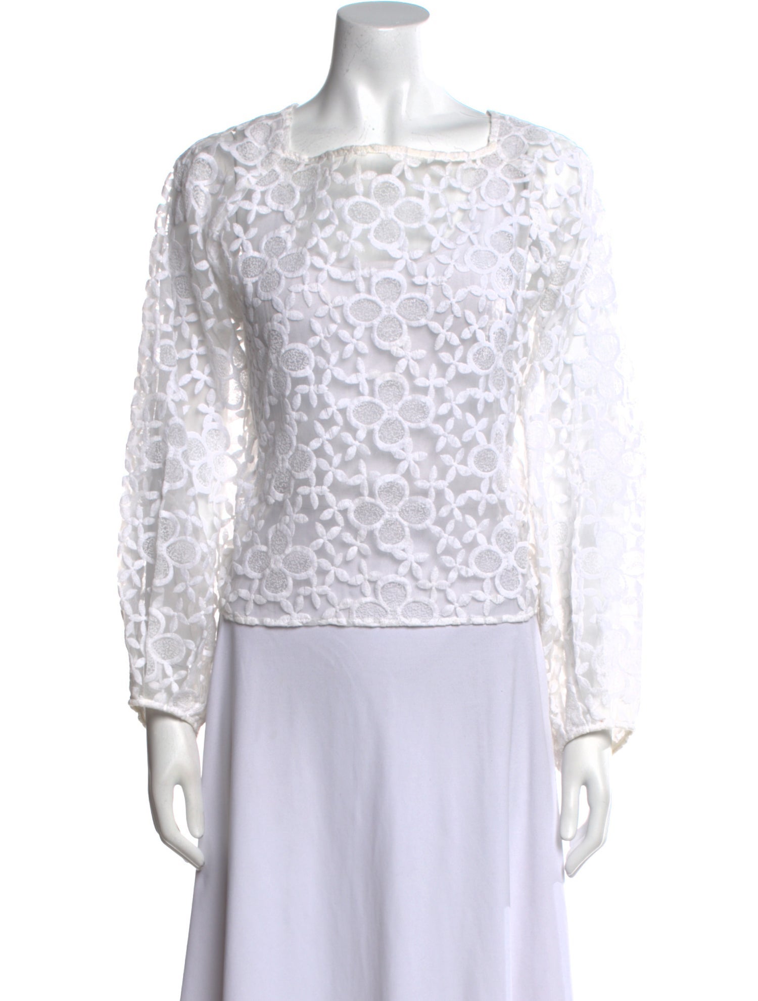 Alexis Nylon Lace Pattern Top