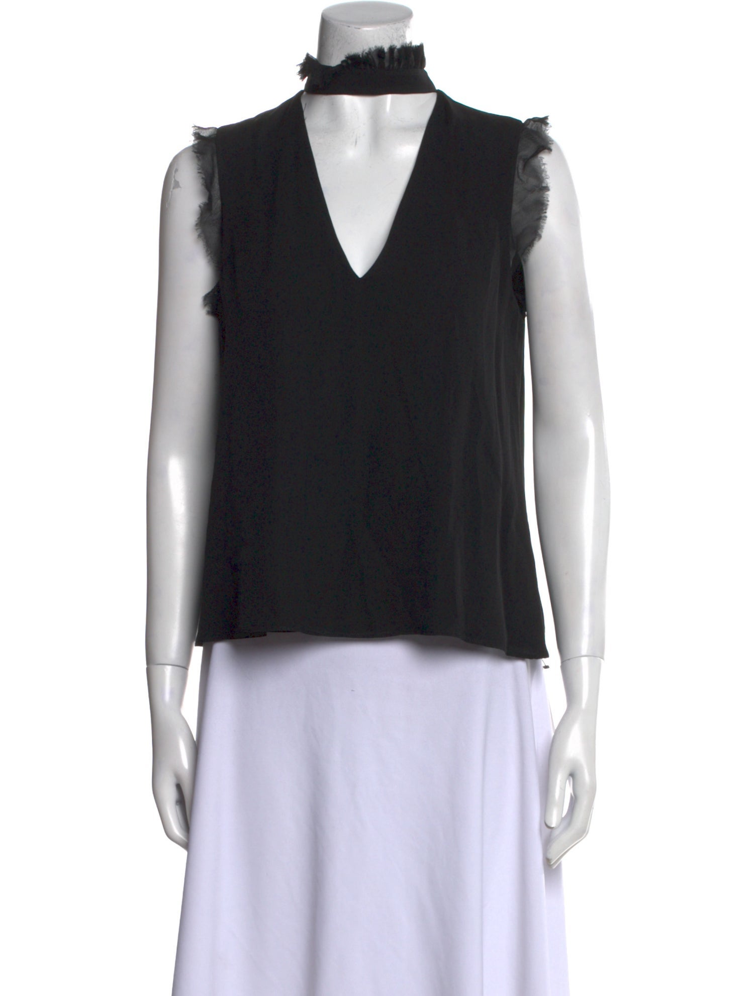 Alexis Silk Mock Neck Top