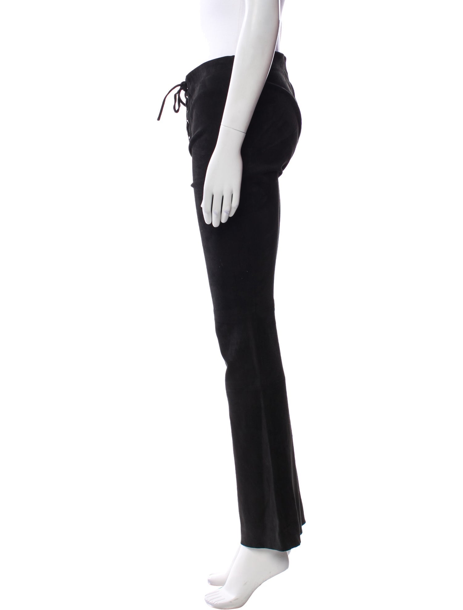 Alexis Lamb Leather Straight Leg Pants