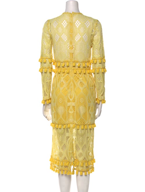 Alexis Lace Pattern Midi Length Dress