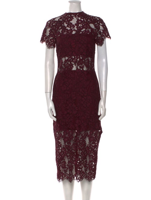 Alexis Lace Pattern Midi Length Dress