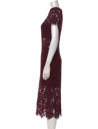 Alexis Lace Pattern Midi Length Dress
