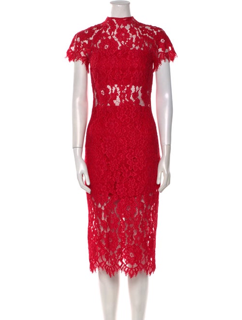 Alexis Lace Pattern Midi Length Dress