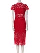 Alexis Lace Pattern Midi Length Dress