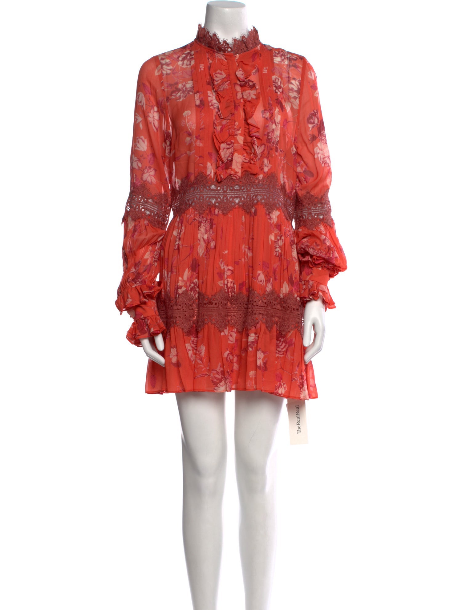 Alexis Floral Print Mini Dress w/ Tags