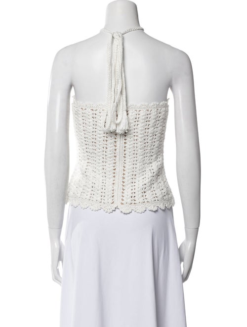 Alexis Printed Halterneck Crop Top