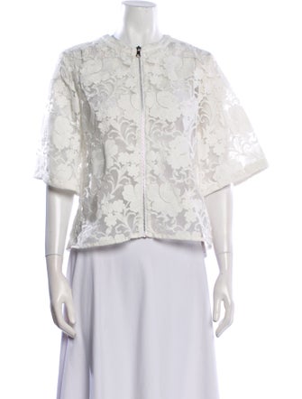 Alexis Lace Pattern Evening Jacket