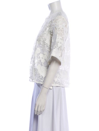 Alexis Lace Pattern Evening Jacket