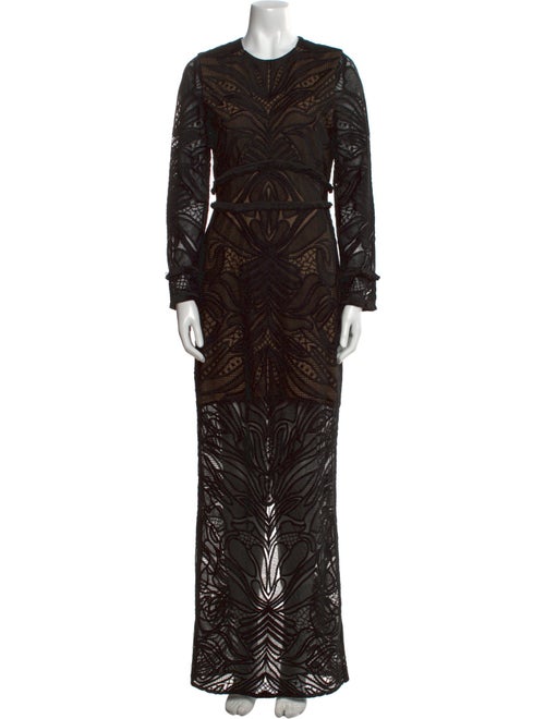 Alexis Lace Pattern Long Dress