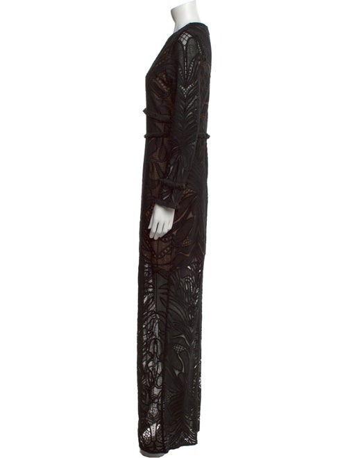 Alexis Lace Pattern Long Dress