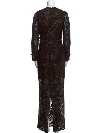 Alexis Lace Pattern Long Dress