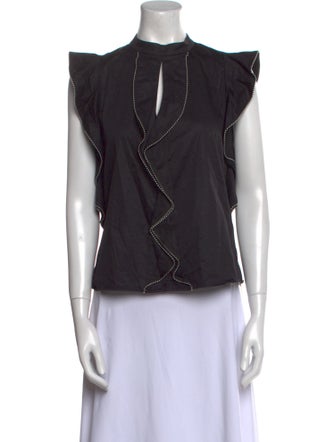 Alexis Mock Neck Sleeveless Top