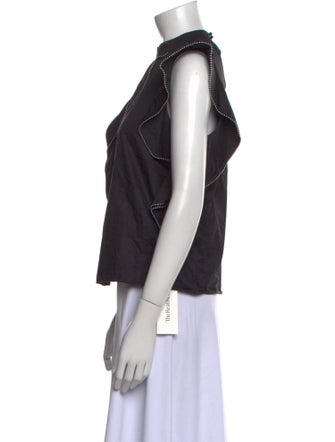 Alexis Mock Neck Sleeveless Top
