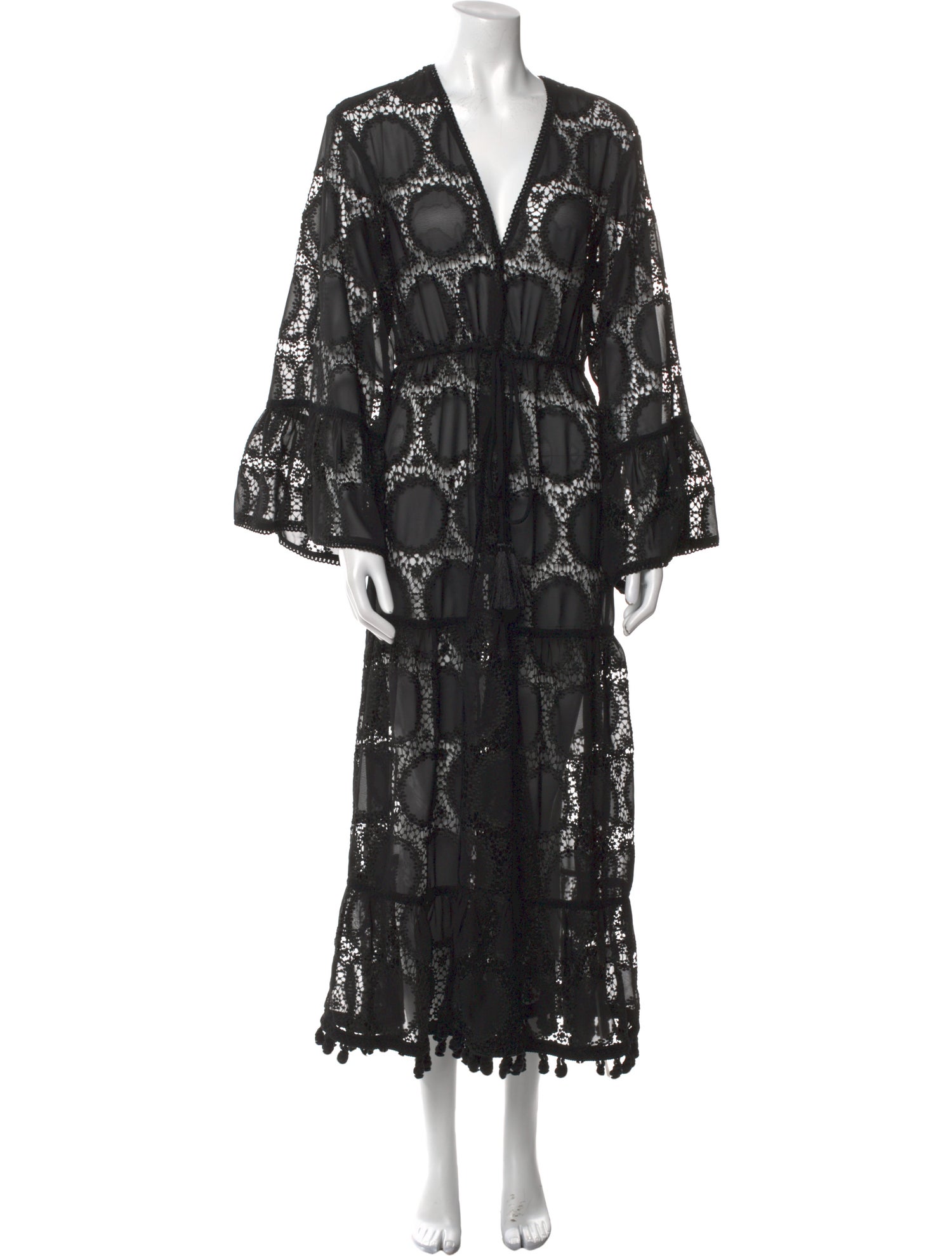 Alexis Lace Pattern Long Dress