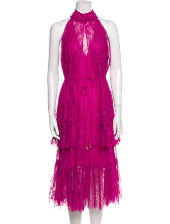 Alexis Mock Neck Midi Length Dress