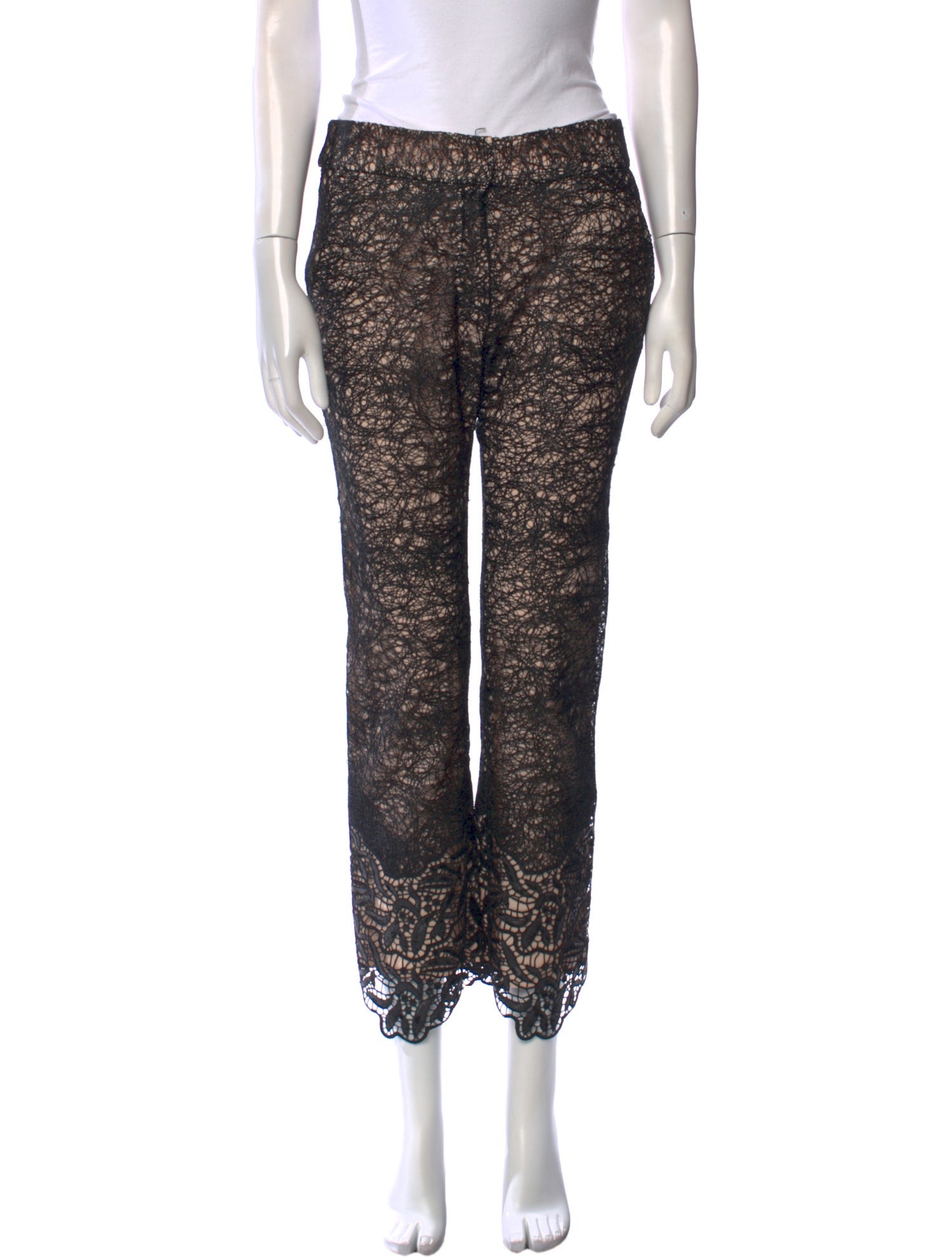Alexis Lace Pattern Straight Leg Pants
