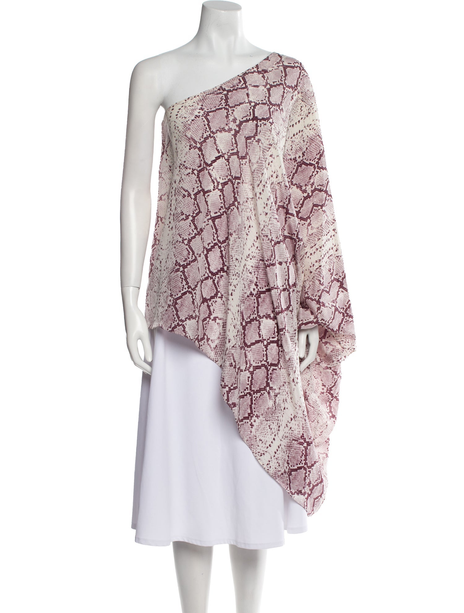 Alexis Animal Print One-Shoulder Tunic