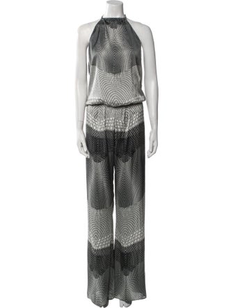 Alexis Printed Crew Neck Jumpsuit