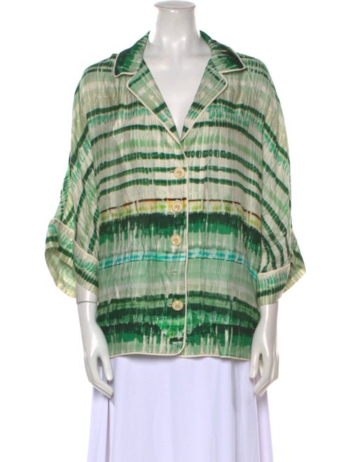 Alexis Printed Three-Quarter Sleeve Blouse