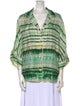 Alexis Printed Three-Quarter Sleeve Blouse