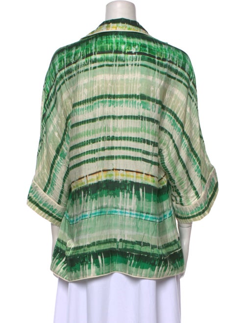 Alexis Printed Three-Quarter Sleeve Blouse