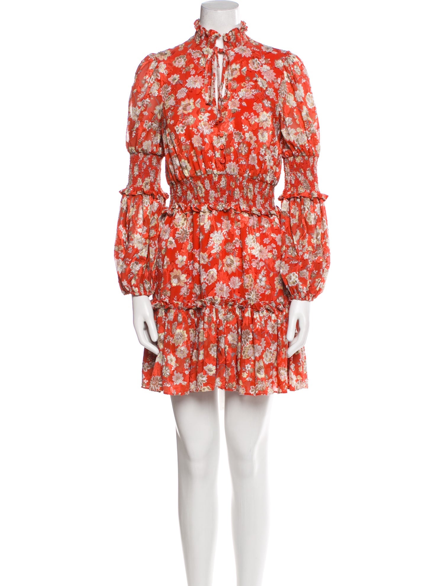 Alexis Floral Print Knee-Length Dress