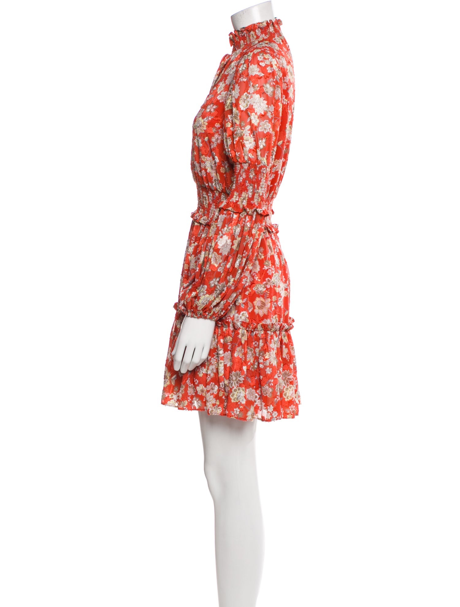 Alexis Floral Print Knee-Length Dress
