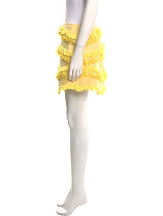 Alexis Fringe Trim Accent Mini Skirt