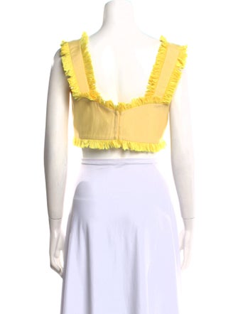 Alexis Square Neckline Sleeveless Crop Top