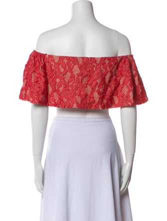 Alexis Printed Off-The-Shoulder Crop Top