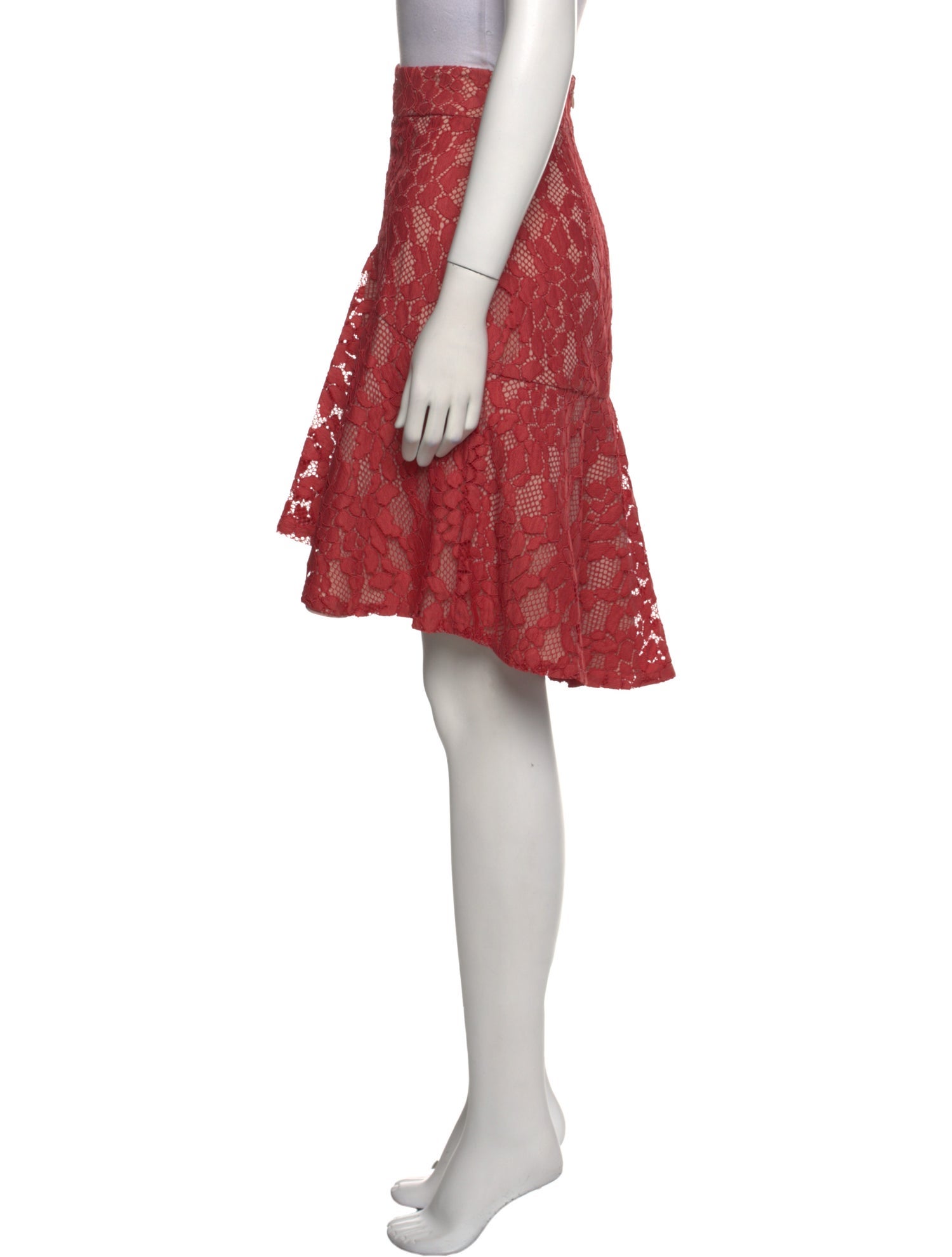 Alexis Lace Pattern Knee-Length Skirt