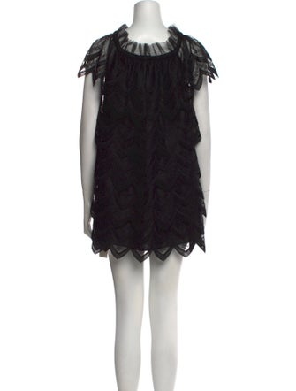 Alexis Lace Pattern Mini Dress