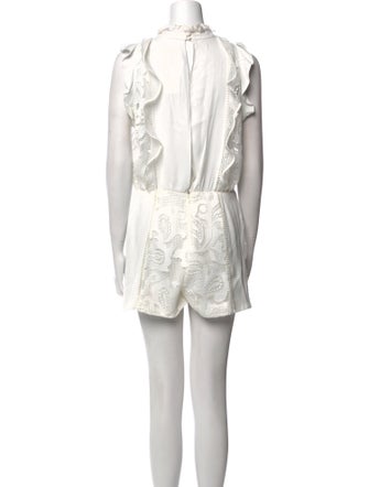 Alexis Printed Mock Neck Romper