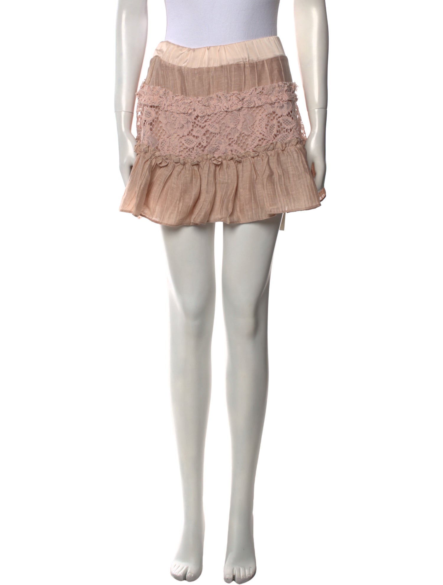 Alexis Ruffle Embellishment Mini Skirt