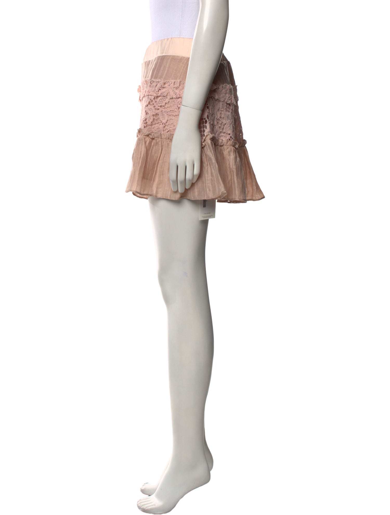 Alexis Ruffle Embellishment Mini Skirt