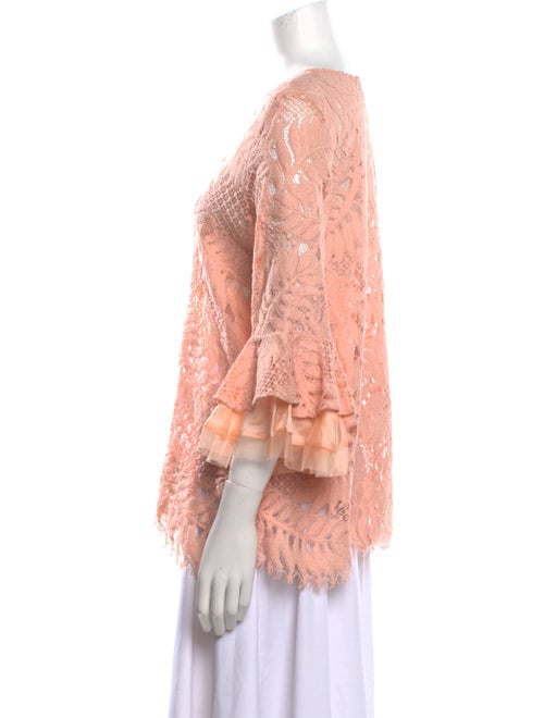 Alexis Lace Pattern V-Neck Blouse