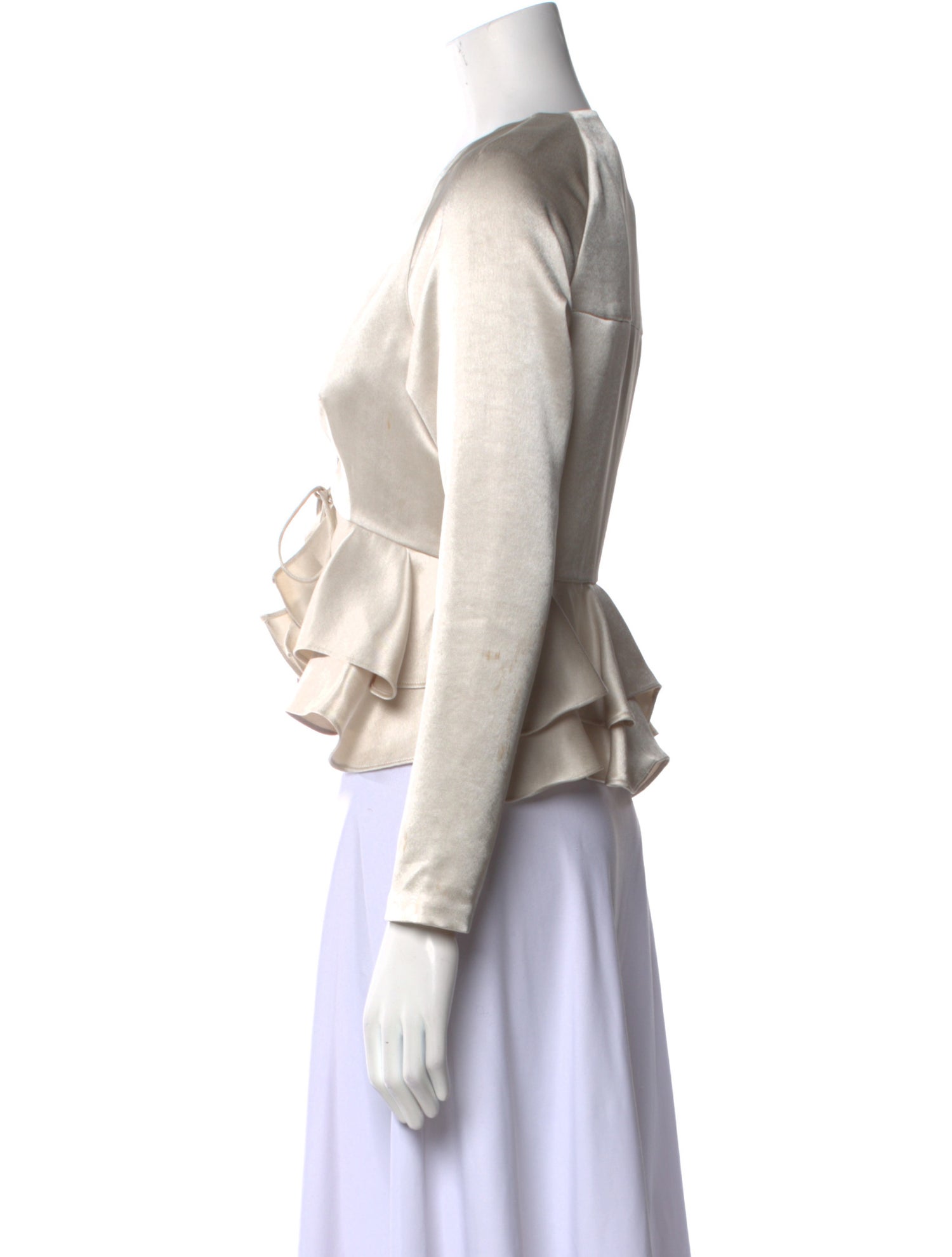 Alexis V-Neck Long Sleeve Crop Top