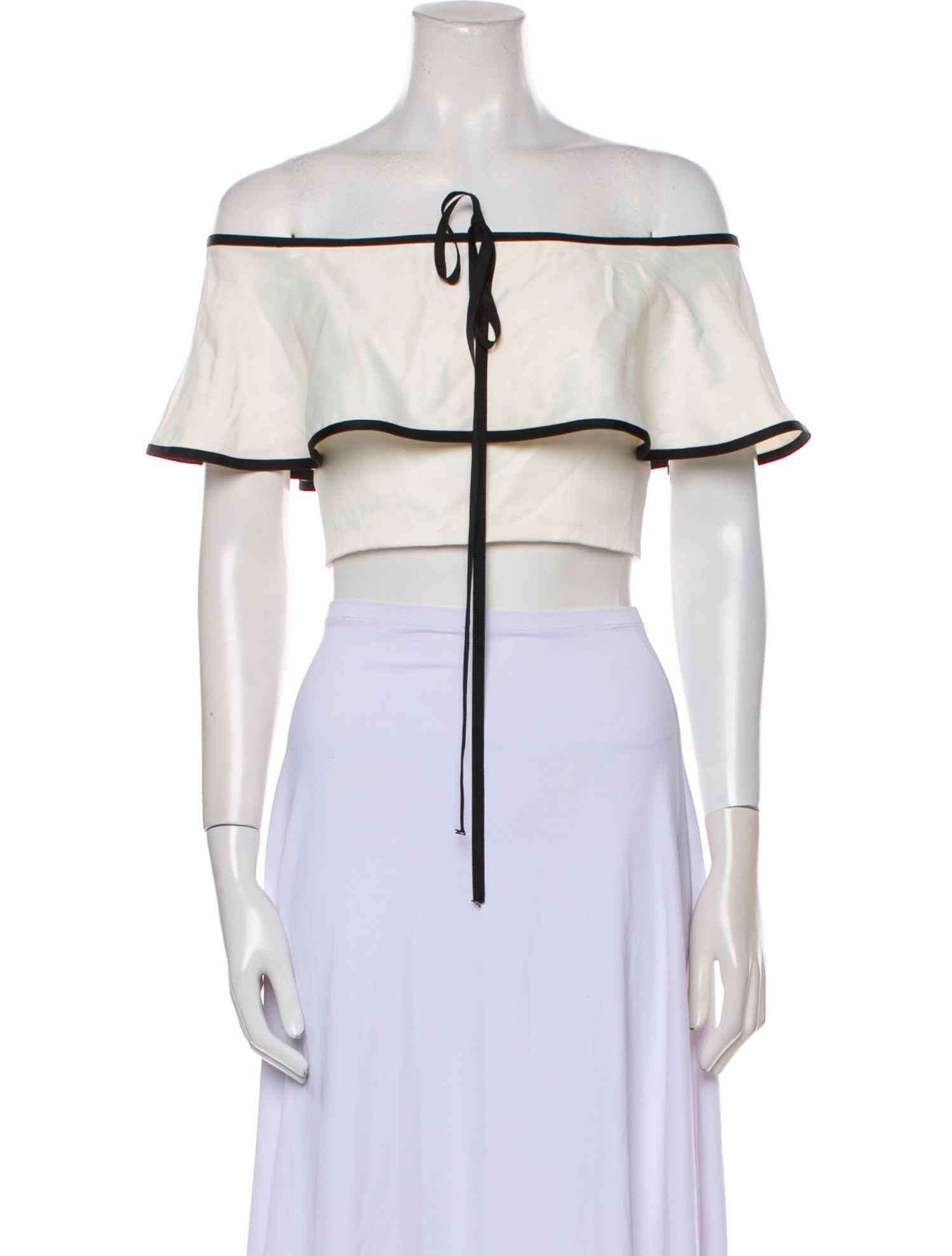 Alexis Off-The-Shoulder Short Sleeve Crop Top